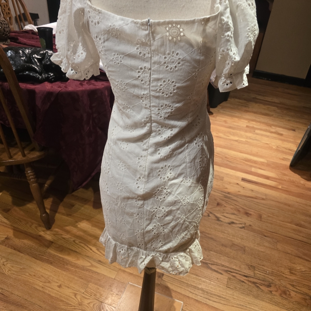 Ruffle mini dress. - Picture 2 of 3